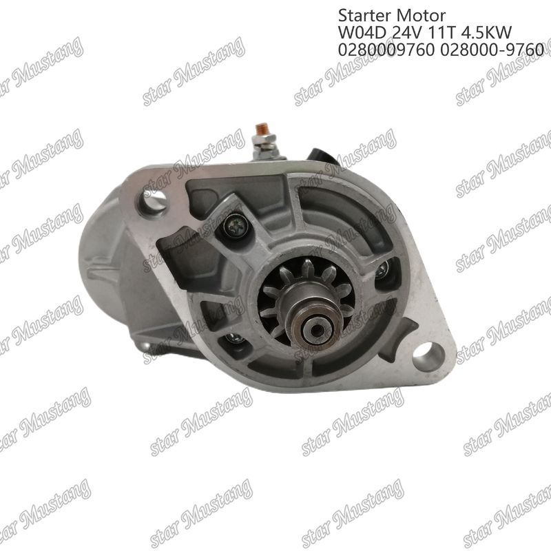 W04D Motor de arranque de motor 24V 11T 4.5KW 0280009760 028000-9760 Para las piezas de repuesto del motor HINO