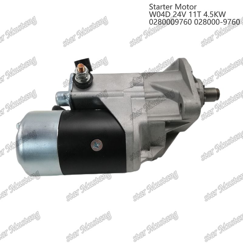 W04D Motor de arranque de motor 24V 11T 4.5KW 0280009760 028000-9760 Para las piezas de repuesto del motor HINO