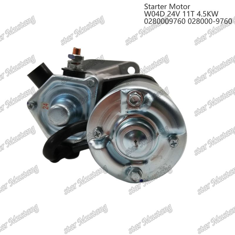 W04D Motor de arranque de motor 24V 11T 4.5KW 0280009760 028000-9760 Para las piezas de repuesto del motor HINO