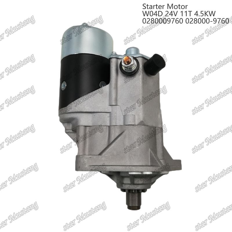 W04D Motor de arranque de motor 24V 11T 4.5KW 0280009760 028000-9760 Para las piezas de repuesto del motor HINO