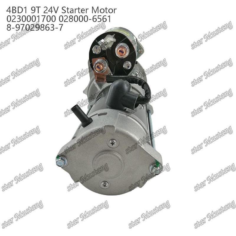 4BD1 Motor de arranque de motor 24V 0230001700 028000-6561 8-97029863-7 para repuestos de motores ISUZU