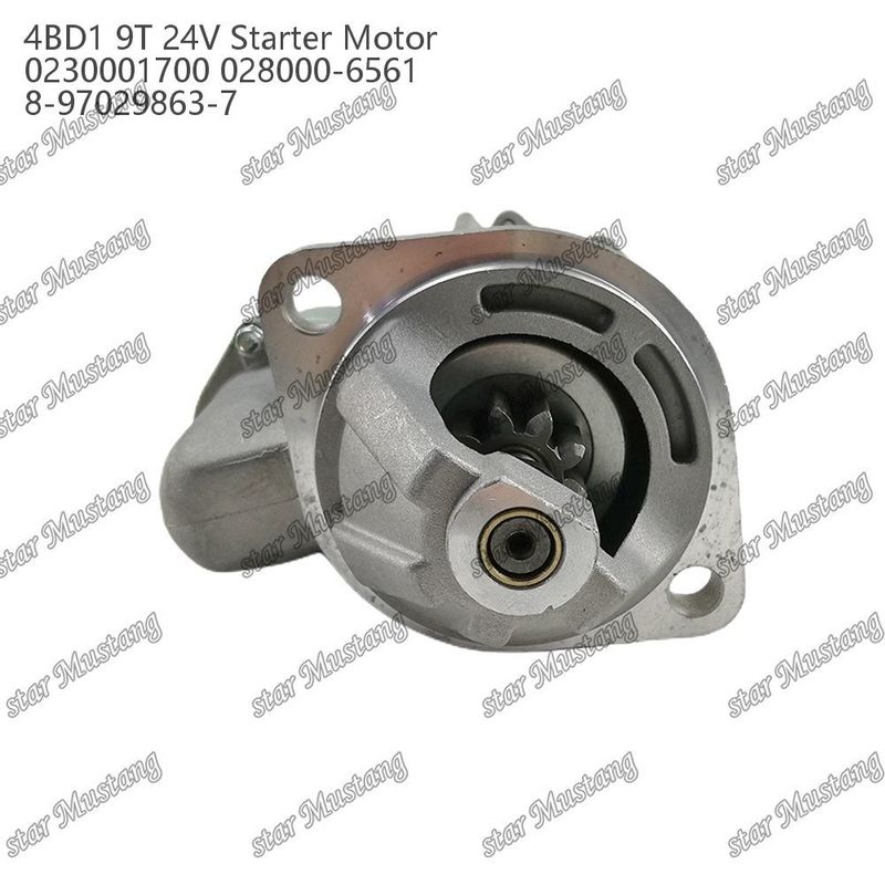 4BD1 Motor de arranque de motor 24V 0230001700 028000-6561 8-97029863-7 para repuestos de motores ISUZU