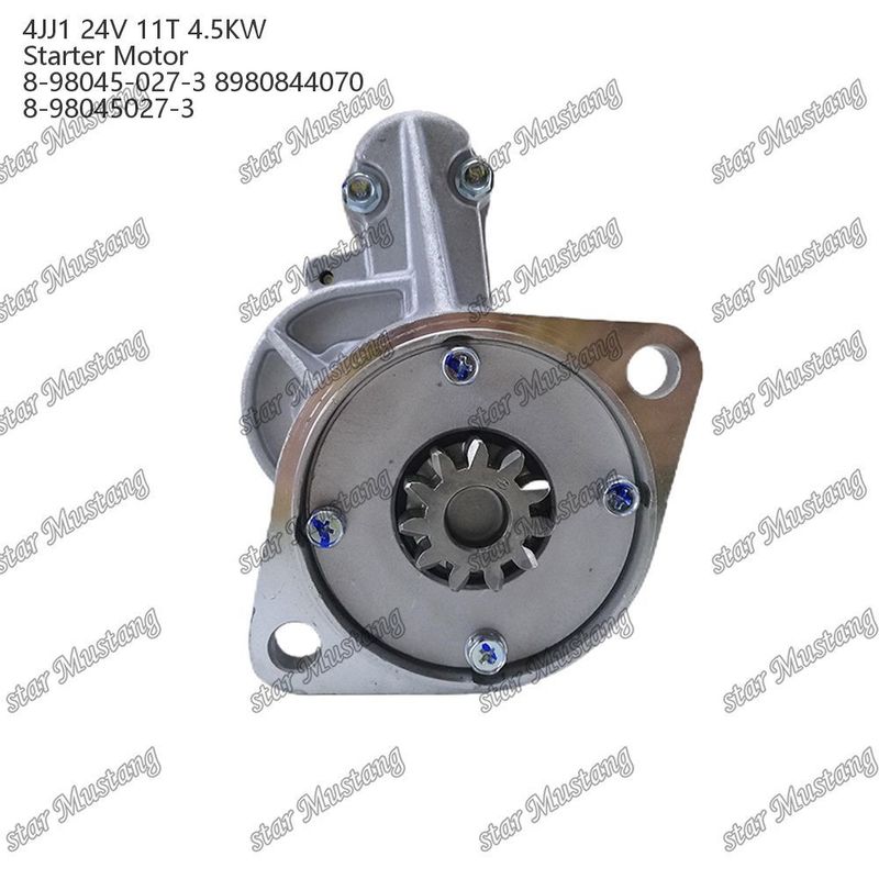 4JJ1 Motor de arranque de motor 24V 11T 4.5KW 8-98045-027-3 8980844070 8-98045027-3 Para repuestos de motores ISUZU