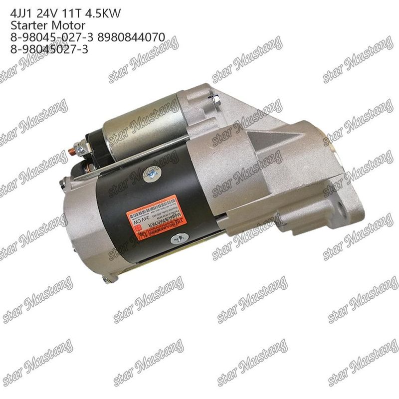 4JJ1 Motor de arranque de motor 24V 11T 4.5KW 8-98045-027-3 8980844070 8-98045027-3 Para repuestos de motores ISUZU