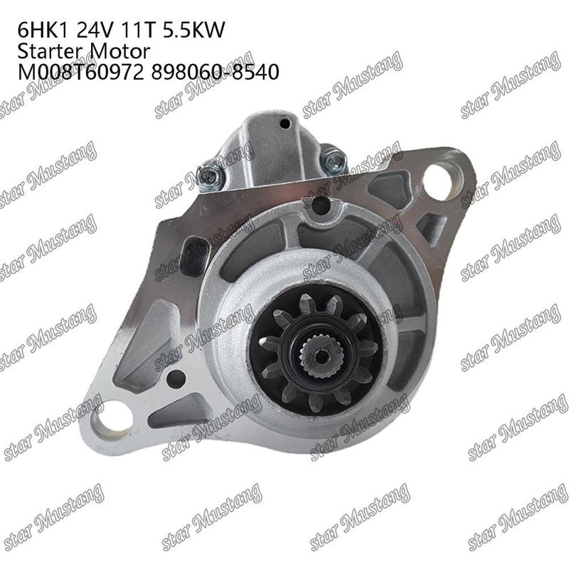 6HK1 Motor de arranque de motor 24V 11T 5.5KW M008T60972 898060-8540 Para piezas de repuesto del motor ISUZU