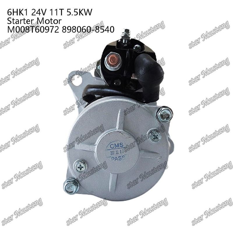 6HK1 Motor de arranque de motor 24V 11T 5.5KW M008T60972 898060-8540 Para piezas de repuesto del motor ISUZU