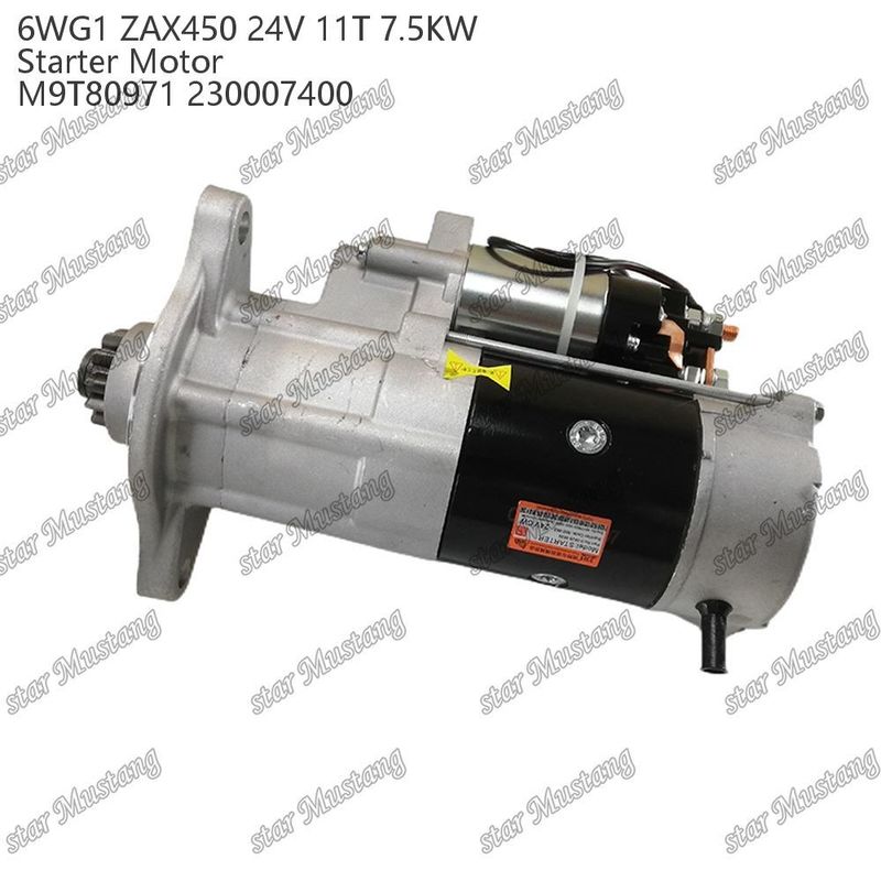 6WG1 ZAX450 Motor motor de arranque 24V 11T 7.5KW DI tipo M9T80971 230007400 Para repuestos de motores ISUZU
