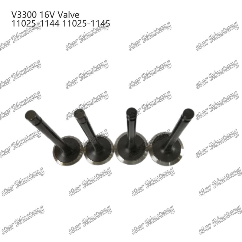 Válvula de estructura integral de stock original V3300 16V IN 11025-1144 EX 11025-1145 Parte del motor