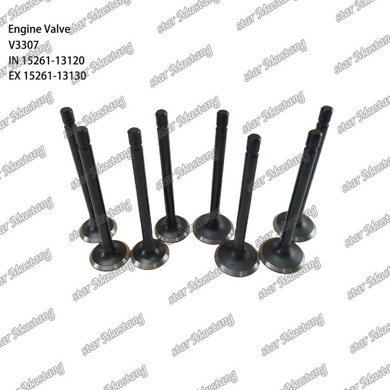 Situación del stock para V3307 IN 15261-13120 EX 15261-13130 Valva de estructura integral de la parte del motor
