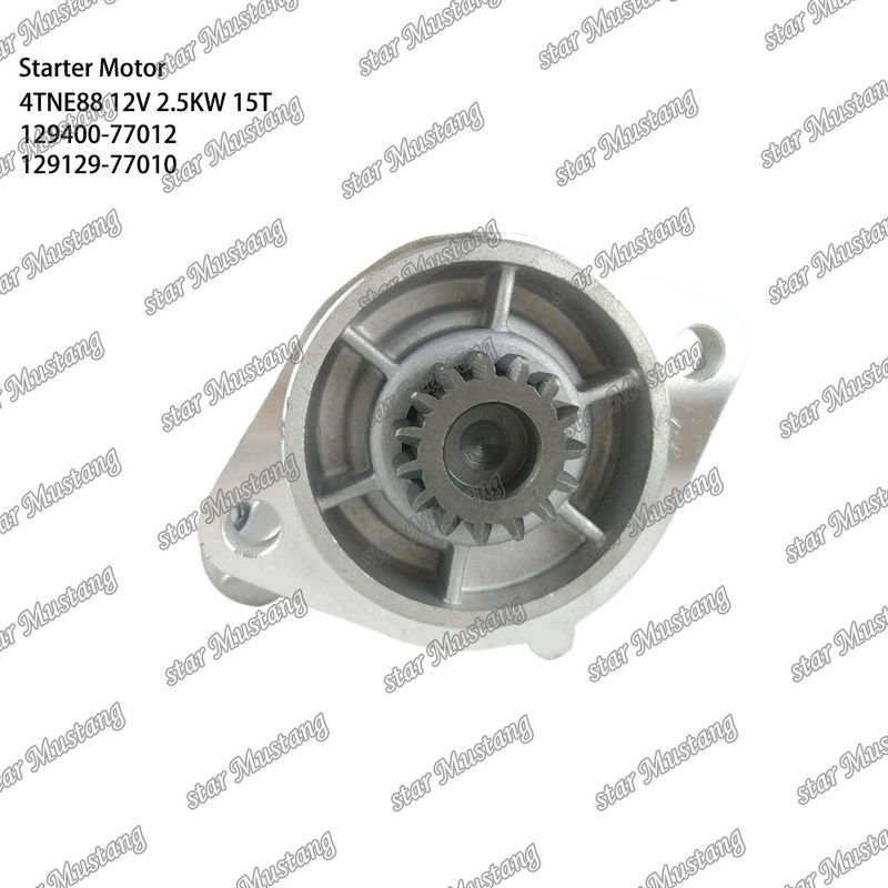 4TNE88 Motor motor de arranque 12V 2.5KW 15T 129400-77012 129129-77010 Para las piezas de repuesto del motor YANMAR