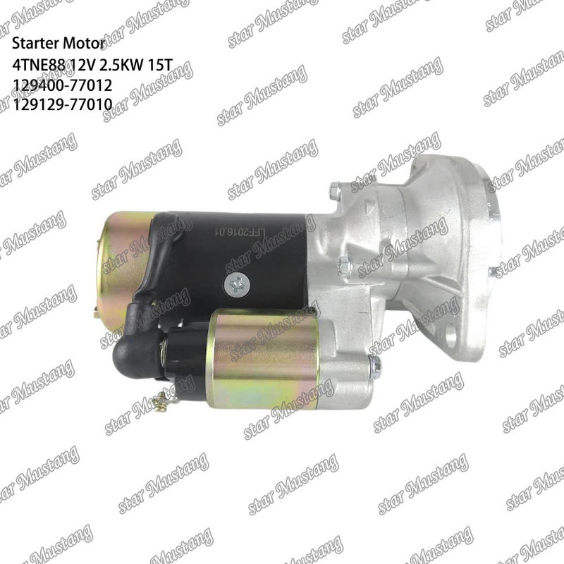 4TNE88 Motor motor de arranque 12V 2.5KW 15T 129400-77012 129129-77010 Para las piezas de repuesto del motor YANMAR