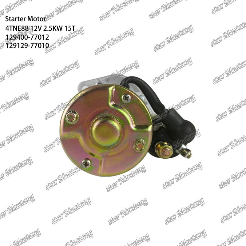 4TNE88 Motor motor de arranque 12V 2.5KW 15T 129400-77012 129129-77010 Para las piezas de repuesto del motor YANMAR