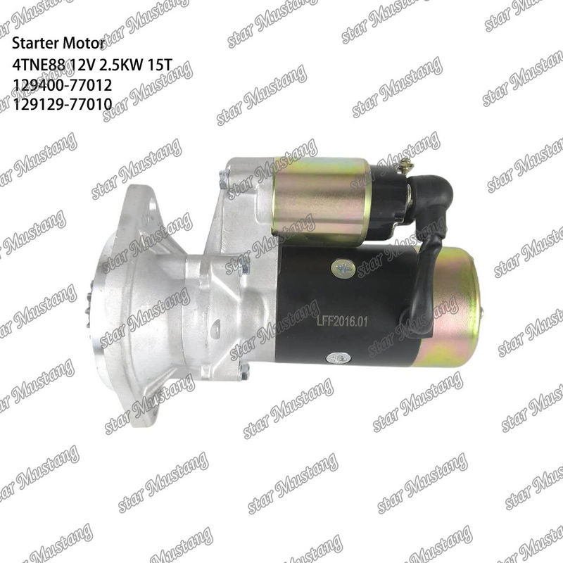 4TNE88 Motor motor de arranque 12V 2.5KW 15T 129400-77012 129129-77010 Para las piezas de repuesto del motor YANMAR