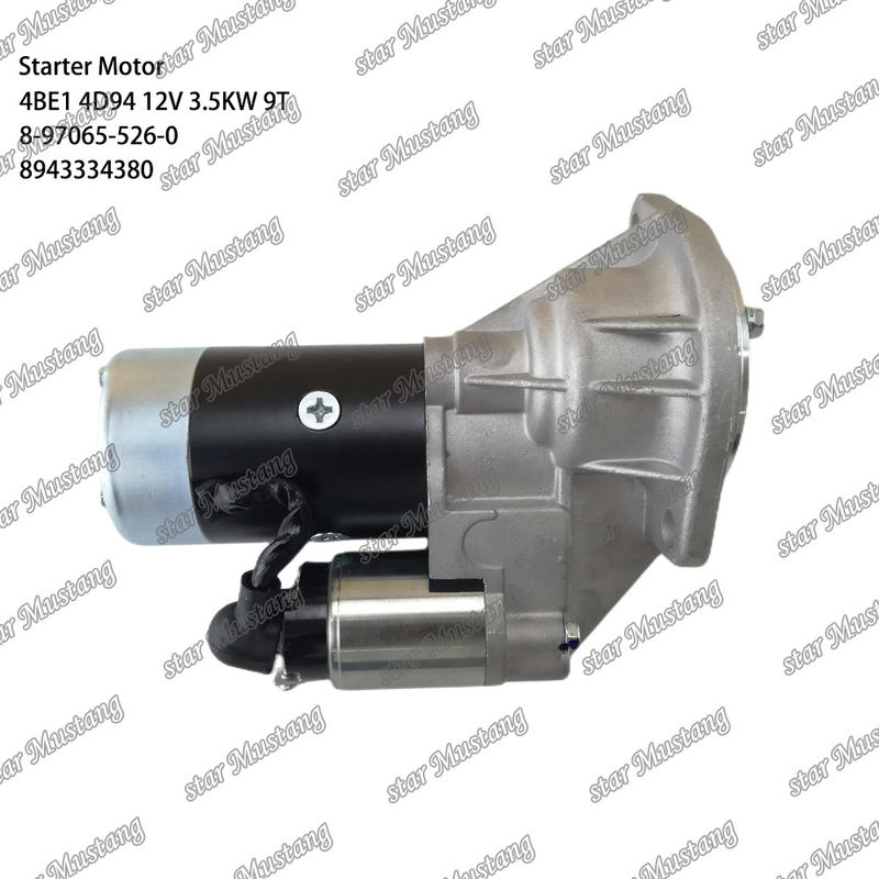 Motor de arranque 4BE1 4D94 12V 9T 8-97065-526-0 8943334380 Adecuado para para las piezas del motor Komatsu