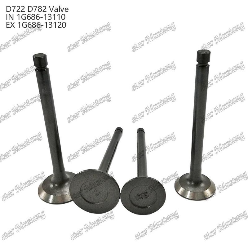 Válvula de estructura integral ZB400 ZB500 Z400 Z430 Z482 D722 D782 IN 14601-13110 EX 14601-13120 Parte del motor diésel en stock original con soporte en línea Después