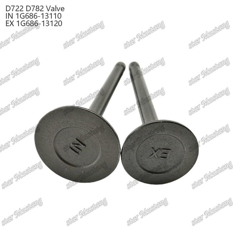 Válvula de estructura integral ZB400 ZB500 Z400 Z430 Z482 D722 D782 IN 14601-13110 EX 14601-13120 Parte del motor diésel en stock original con soporte en línea Después