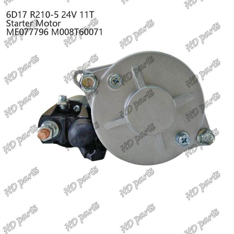 6D17 24V 11T R210-5 ME077796 M008T60071 Motor de arranque para motor diésel Otra certificación