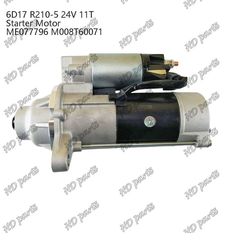 6D17 24V 11T R210-5 ME077796 M008T60071 Motor de arranque para motor diésel Otra certificación