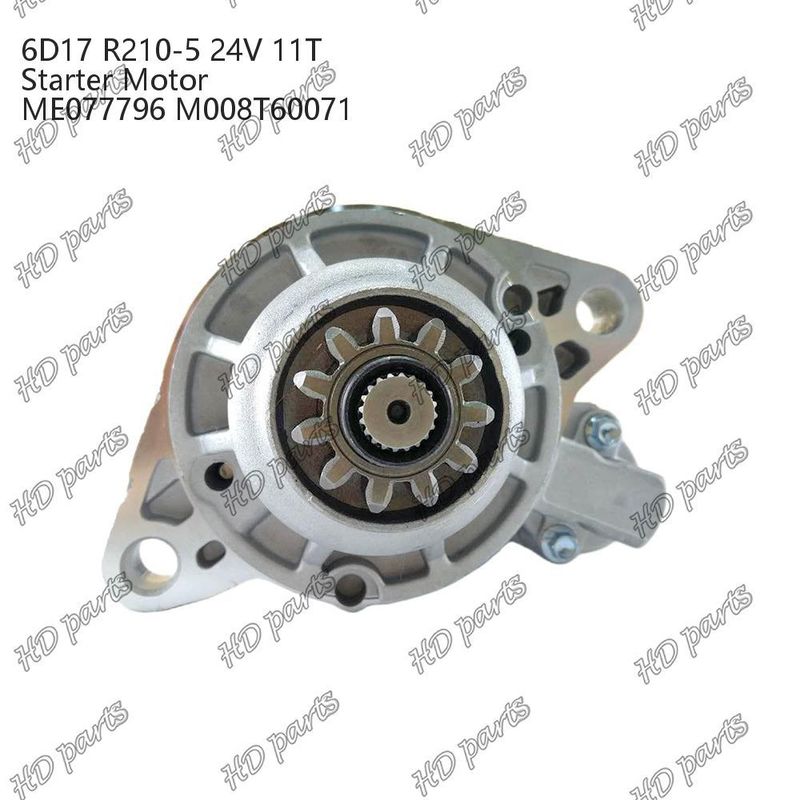 6D17 24V 11T R210-5 ME077796 M008T60071 Motor de arranque para motor diésel Otra certificación