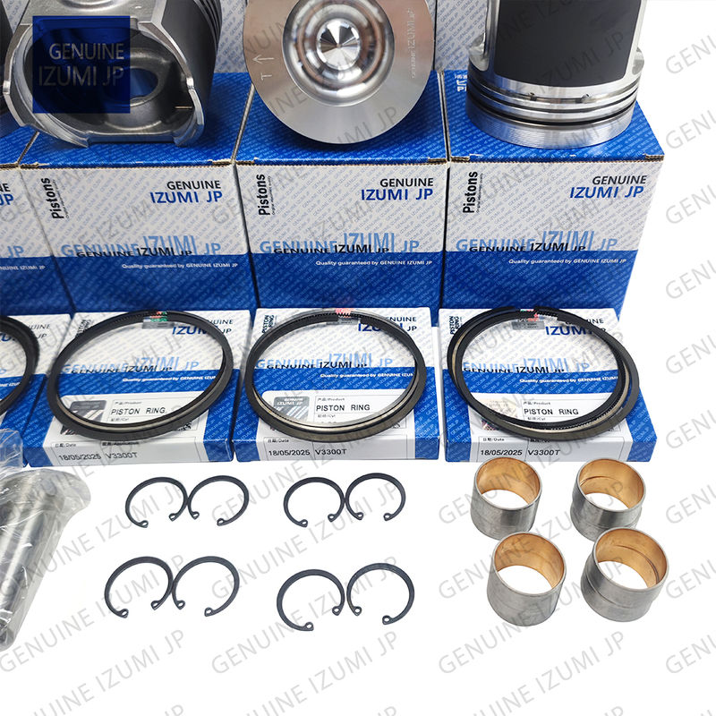 Kit de camisa de cilindro V3300T-16V Pistón 1C050-21112 para piezas de reparación de motores diésel Kubota