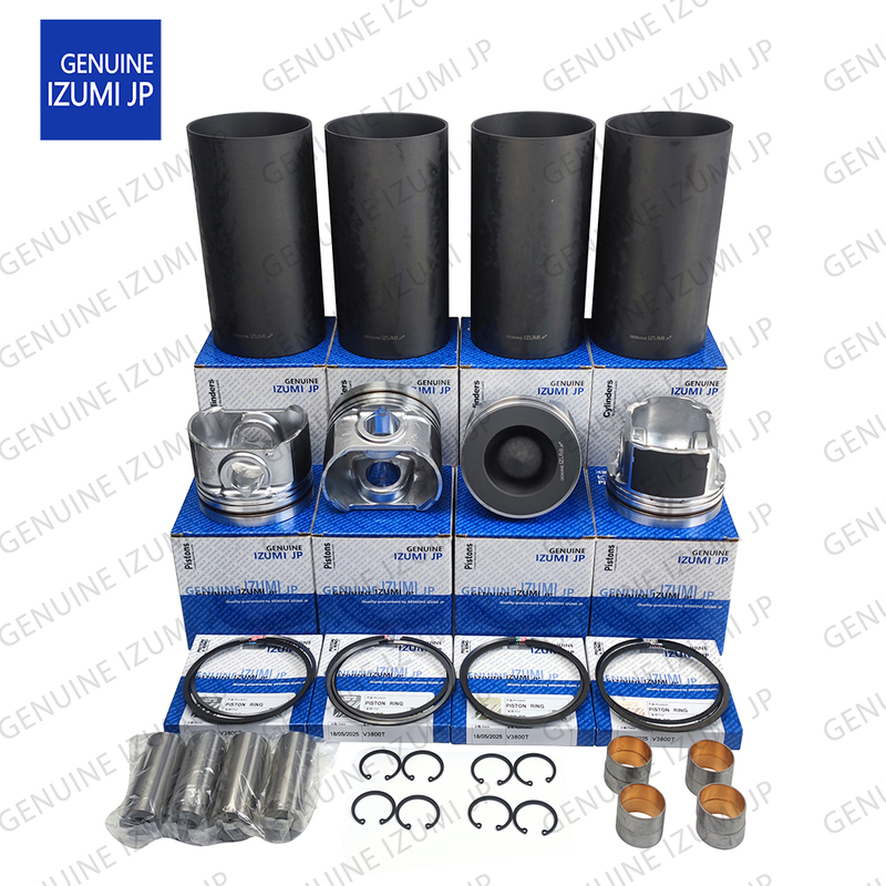 Kit de camisa de cilindro V3800T pistón 1J508-21110 para piezas de reparación de motor diésel Kubota