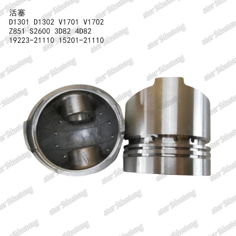 Pistón D1301 D1302 V1701 V1702 Z851 S2600 3D82 4D82 19223-21110 15201-21110 Adecuado para piezas de motor KUBOTA