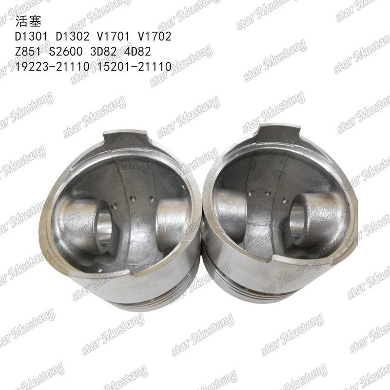 Pistón D1301 D1302 V1701 V1702 Z851 S2600 3D82 4D82 19223-21110 15201-21110 Adecuado para piezas de motor KUBOTA
